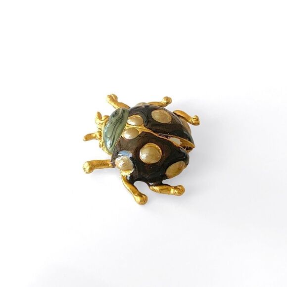 Vintage Ladybug Brooch - Picture 3 of 4